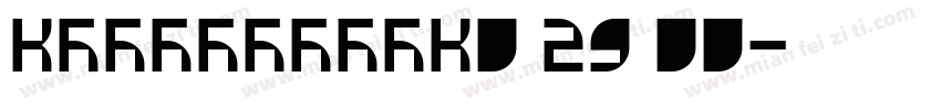 KSLBECOYCK0 29 00字体转换